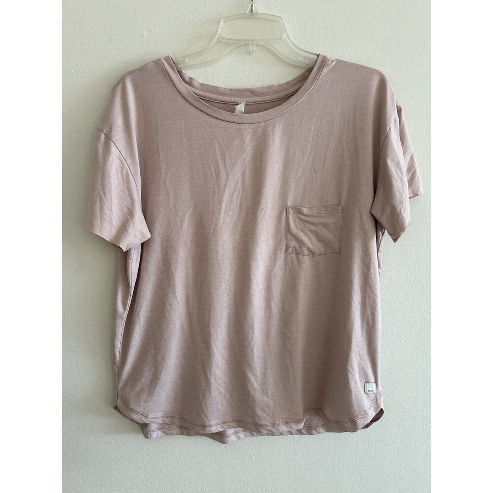 Vuori Rise & Shine Short Sleeve Pocket T-Shirt Mauve Pink Size XL